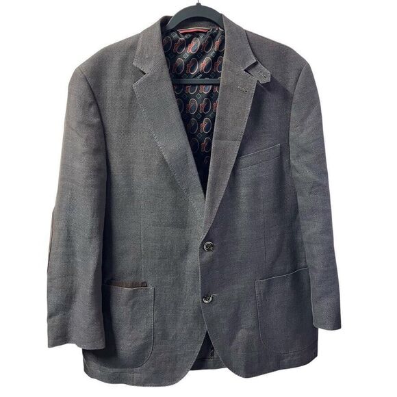 Kroon Bono 2 Men's 42R Single Breasted Blazer Jacket‎ Lined Cotton - Picture 1 of 15